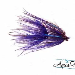 Stu's Barred Ostrich Intruder By Aqua Flies -FLIES Sales 12019barredostrichintruderblkpurp