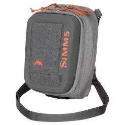 Simms Fishing Products Simms Freestone Chest Pack -FLIES Sales 13371 015 freestone chest pack pewter f21 front