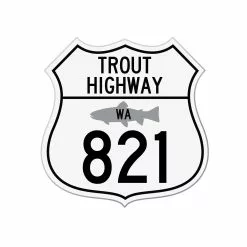 Mykiss Trout Highway 821 Sticker