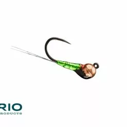 Far Bank Enterprises RIO's Rain Drop Perdigon Fly 24 Far Bank Enterprises RIO's Rain Drop Perdigon Fly -FLIES Sales Flies Freshwater TungstenFlies RIO sRainDropTB CopperBead Olive scaled