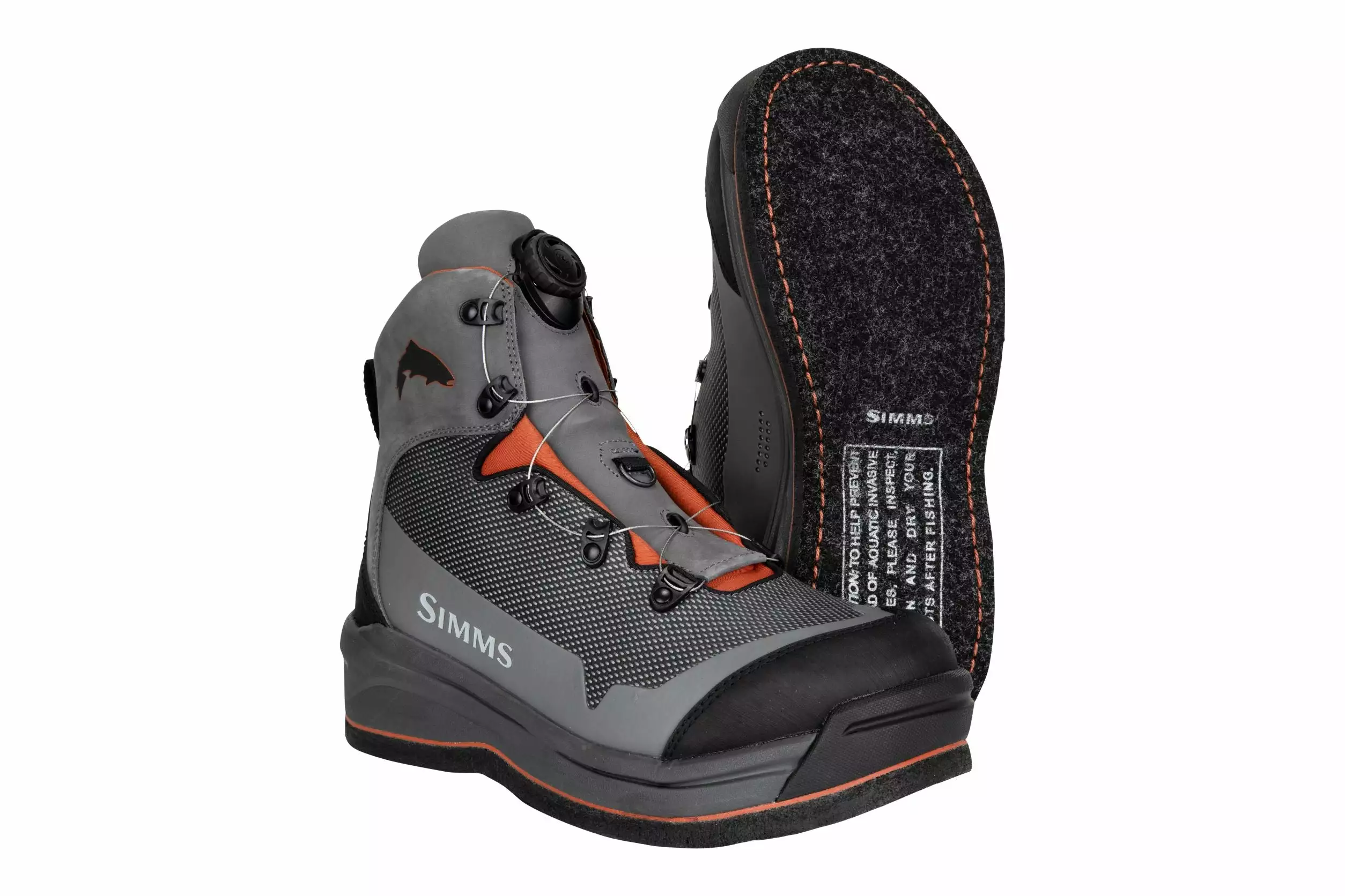 Simms Fishing Products Simms Men's Guide Boa Boot // Vibram & Felt Soles 6 Simms Fishing Products Simms Men's Guide Boa Boot // Vibram & Felt Soles - Image 4
